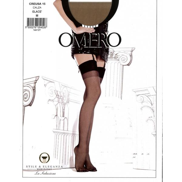 正規品【ゆうパケット送付対応商品】オメロ　CREUSA15 　ガーターストッキング　イタリア製