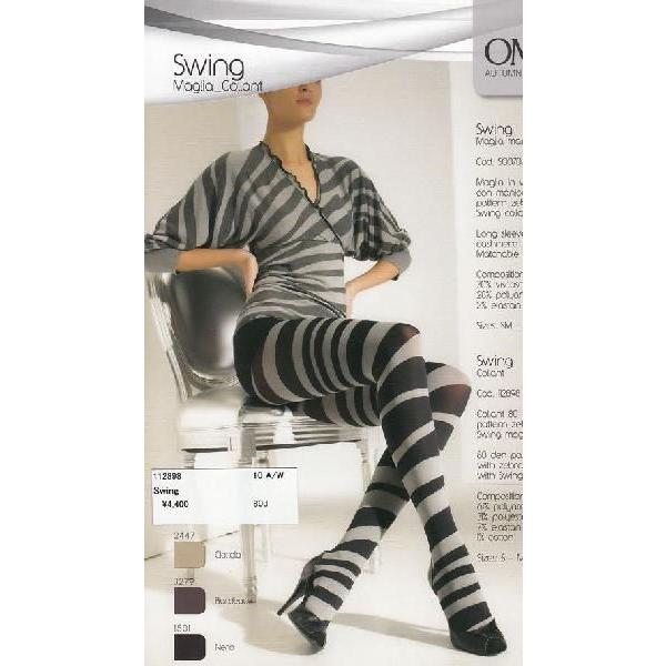 （ゆうパケット対応商品）　オメロ　OMERO　　SWING　collant 　タイツ BORDEAU...