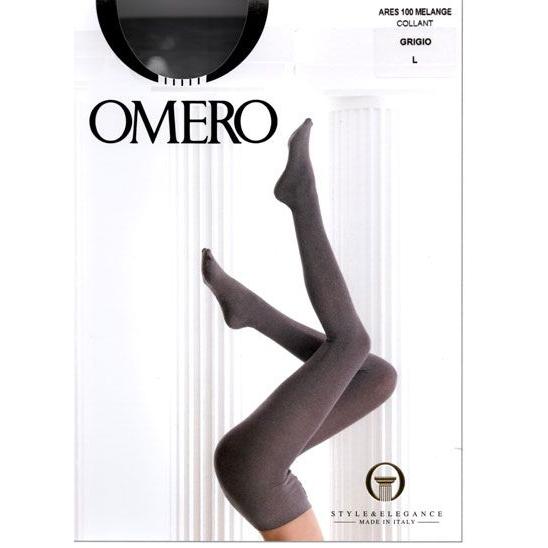 値下げいたしました　50％オフ　在庫限り　オメロ　　シンプルな霜降りタイツ　ARES100　１００デ...