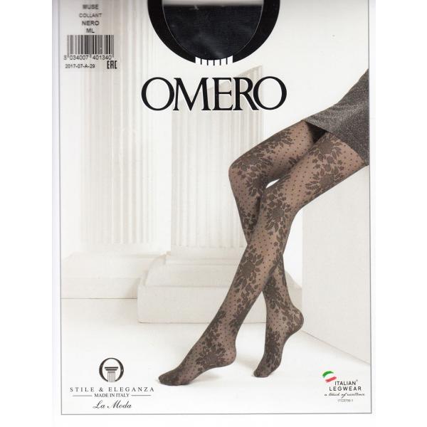 【在庫少のため　値下げしました】　オメロAW  MUSE　　柄タイツ　イタリア製  　ドット  フラ...