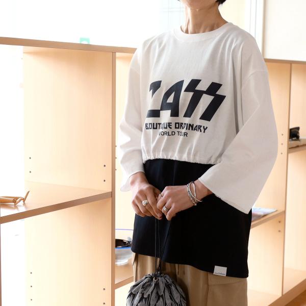 Boutique Ordinary (ブティーク オーディナリー) 　プリントショート丈Tee　Wi...