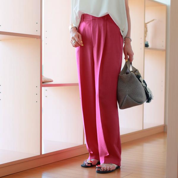 MICA＆DEAL (マイカ＆ディール)　麻見えリラックスコクーンパンツ