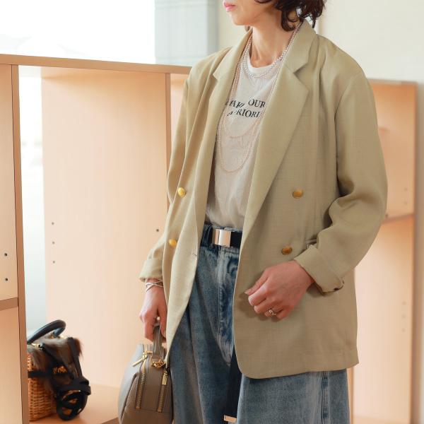 Tenue (テニュイ)　メタルボタン　シャツジャケット