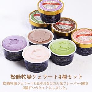 松崎牧場ジェヌイーノ プレミアムジェラート 4種8個セット 2022年母の日プレゼント スイーツ