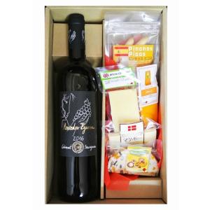 ワインギフト スペイン 赤ワイン&チーズとクラ...の詳細画像1