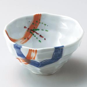 錦朱呉須刷毛ケズリ八角小鉢(2個セット)【食器 ...の商品画像