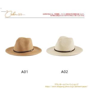 麦わら帽子 帽子 ストローハット メンズ UV...の詳細画像3