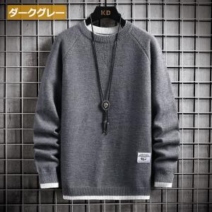 セーター メンズ 秋冬服 ニットセーター クル...の詳細画像2