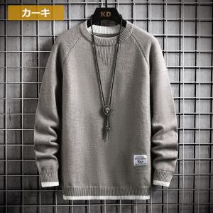セーター メンズ 秋冬服 ニットセーター クル...の詳細画像3