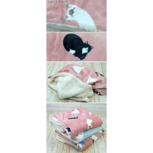 ブランケット デジプリ ひざ掛け アニマル ボ...の詳細画像1