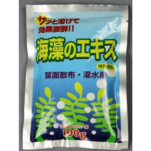 海藻のエキス 生産者用 1kg（100g×10袋） ガーデニング 家庭菜園 ベランダ菜園 花壇づくり...
