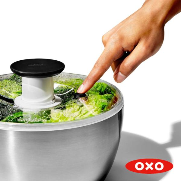 OXO サラダスピナー ステンレスサラダスピナー 1071497 国内正規品 ステンレス 野菜 サラ...