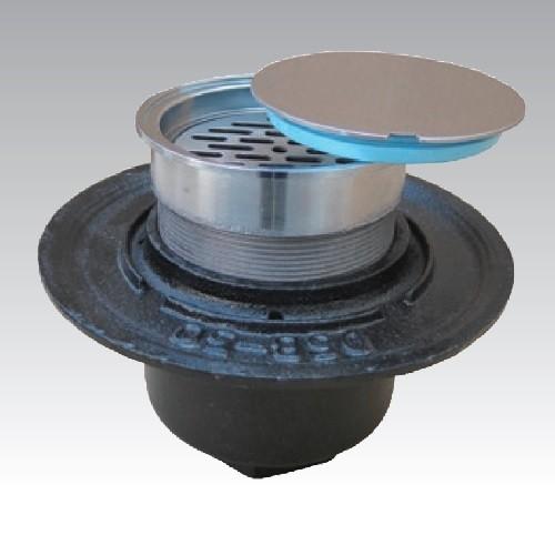 アウス 防水用床排水トラップ掃除口(内部目皿付） D-5B-3CO