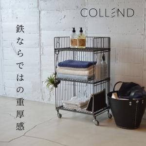 ワゴン インダストリアル collend コレンド ワイヤーワゴン ダブル WW-WW-WD｜plantz