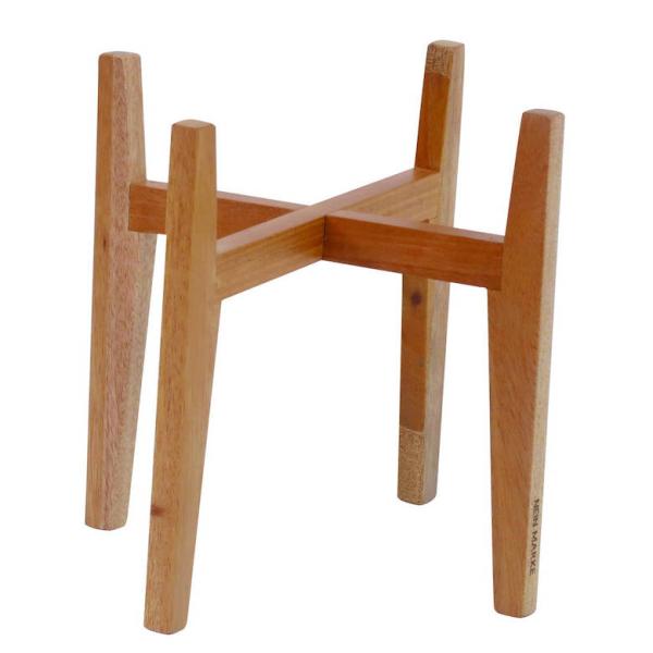 ナインマーケ　マホガニーポットスタンドＬ　ハイ おしゃれ シンプル インテリア クレエ