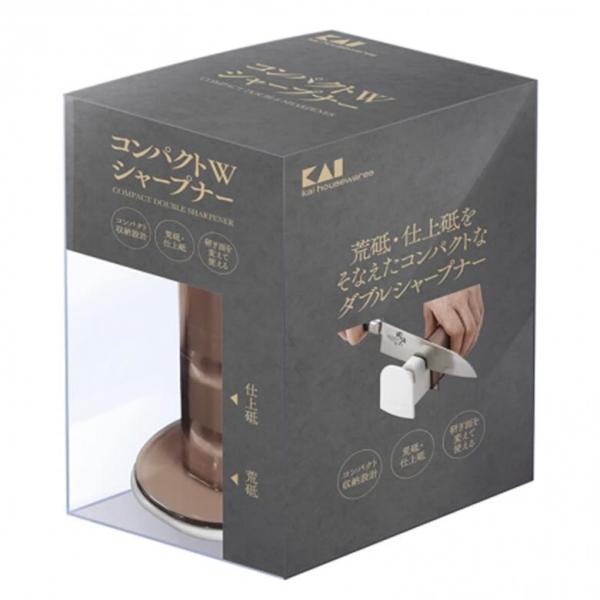 シャープナー 貝印 コンパクトWシャープナー 日本製 AP0538 包丁のお手入れ メンテナンス 切...