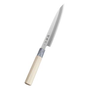 刺身包丁 210mm 片刃 右手用 ハガネ カスミ 堺源吉作 ダイキチ 日本製