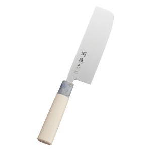 在庫あり こてら別打 安来鋼青紙割込 鍛造包丁 菜切包丁 165mm ヒバ柄