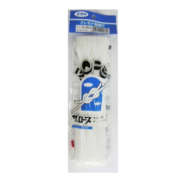 ユタカメイク クレモナ金剛打ロープ 3x20m A-74