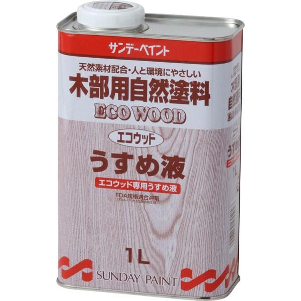 サンデーペイント エコウッド専用うすめ液 1L 屋内外木部用塗料（木部用自然塗料）