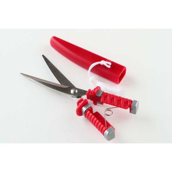 ニッケン刃物 MS-14R 御守刀はさみ 赤