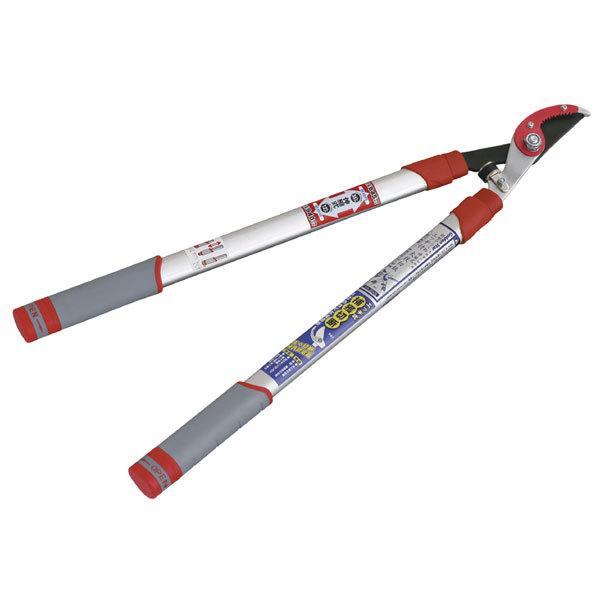 キンボシ 金星 #2043L 新型アルミ柄 伸縮式エッジ付太枝切鋏 アルミパイプ柄刈込鋏