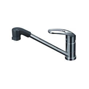 KVK KVK KM5011TEC 流し台用シングルレバー式混合栓（eレバー） : もの