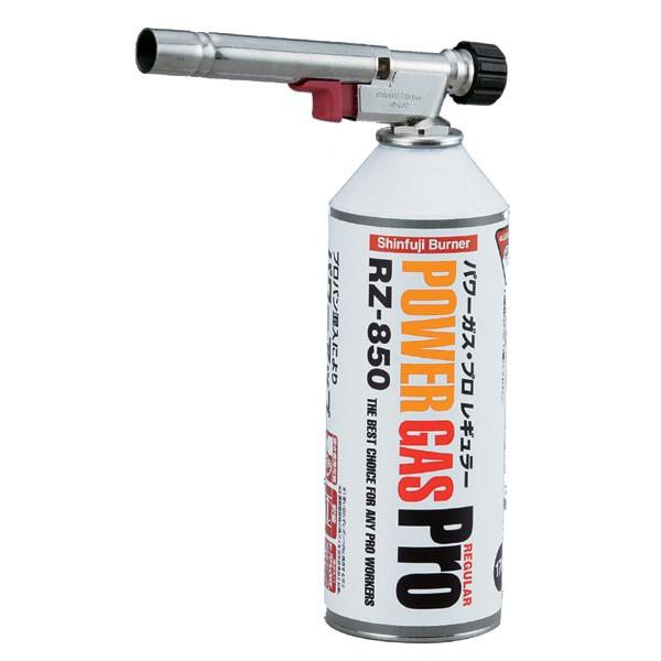 新富士バーナー RZ-820S パワートーチ・ねじ込み式 （ボンベ RZ-850×1本付・シルバーボ...