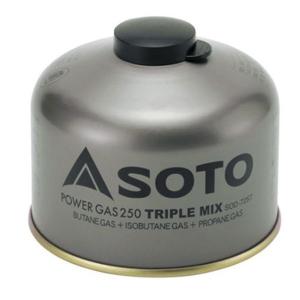SOTO パワーガス 250 トリプルミックス　12個 SOTO ソト 3個セット パワーガス250トリプルミックス SOD-725T