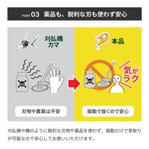 雑草 取る ムサシ 草むしり 除草バイブレータ...の詳細画像3
