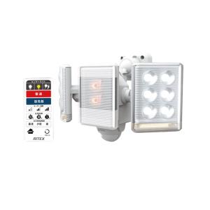 ムサシ ライテックス LED-AC2018 9Wx2灯 リモコン付センサー