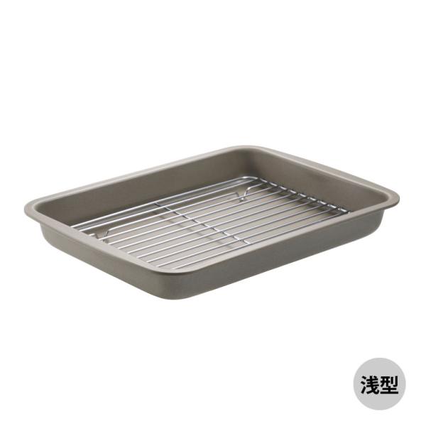 バレンタイン お菓子作り 霜鳥製作所 E-004 テフロンセレクト テフロン天ぷらバット 浅型 子ど...