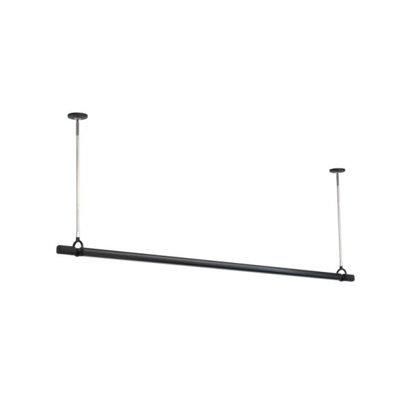 川口技研 ホスクリーン 室内用天井付スポット型 物干竿セット QSC型 QSC-23-BK ブラック...