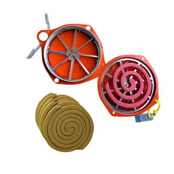 森林香 蚊取り線香 ホルダー 携帯防虫器セット 10巻入 蚊 対策 防虫 虫よけ アウトドア キャン...