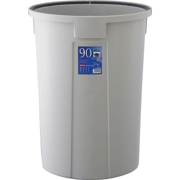 リス ベルク GBEC230 丸型ゴミ容器 90N (本体) ライトグレー