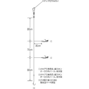 ハヤブサ 釣り具 仕掛け 釣り針 海戦イサキ・...の詳細画像1