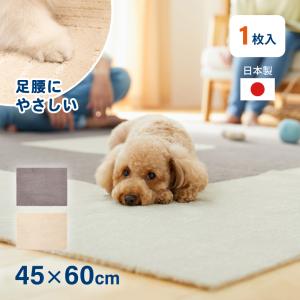 タイル マット 1枚 ペット リビング 犬 猫 冷え 対策 ピタペトモ 45×60 袋ヘッター 1Ｐ 滑り止め 洗える 洗濯可 日本製 子ども 部屋 ジョイントマット オカ
