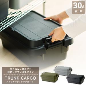 トランクカーゴ TC-50S-LOW 浅型スタッキングタイプ コンテナ収納 容量30L リス 収納ケース｜plantz