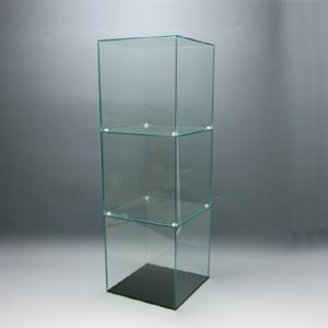 アクリル3段ケースC / ガラスエッジ /幅:20cm/奥行:20cm/高さ:61.2cm