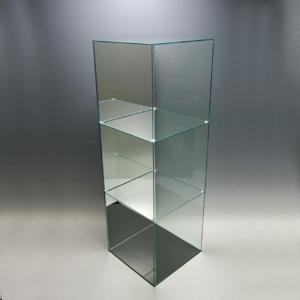 土台無 20cm】アクリルケースC/5面体/クリア(透明) : プラスアート