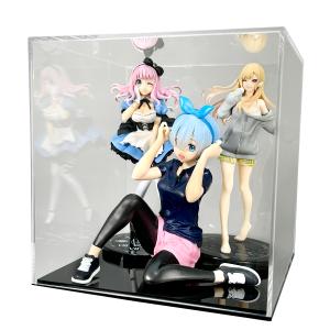 土台無 20cm】アクリルケースC/5面体/クリア(透明) : プラスアート