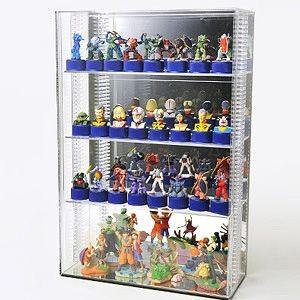 可動棚 置き式 】アクリルコレクションケースクリアS/ 棚板3枚付