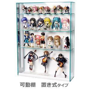 【コレクションケース】ひな壇3段付 幅60cm フロントオープン式 フィギア ひな壇3段付 クリア 幅60cm 】 フロントオープン式 アクリル