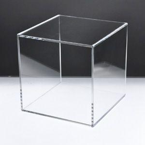 前板・背板無 4面体】 アクリル小物ディスプレイ小 クリア