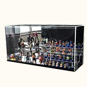 ガラスエッジ 幅45cm 】 フロントオープン式 アクリルコレクション