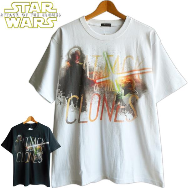 送料無料 Tシャツ スターウォーズ メンズ レディース エピソード2 クローンの攻撃 StarWar...