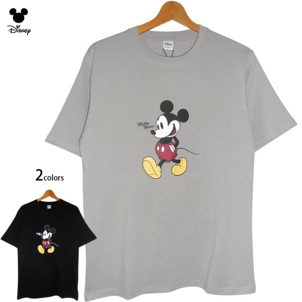 送料無料 Tシャツ ミッキー メンズ ディズニー ミッキーマウス 定番 シンプル ポケットに手 古着...