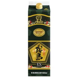 霧島酒造 黒霧島EX 25度 チューパック ( 1800ml ) : 爽快