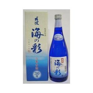 泡盛 比嘉酒造 海の彩 30度 ブルー瓶 カートン入 720ml