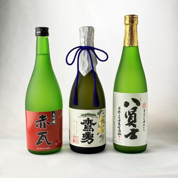 日本酒 大吟醸 蔵またぎ 飲み比べ 3本 セット 720ml 瓶 鷹勇 元帥 清酒 送料無料 プレゼ...